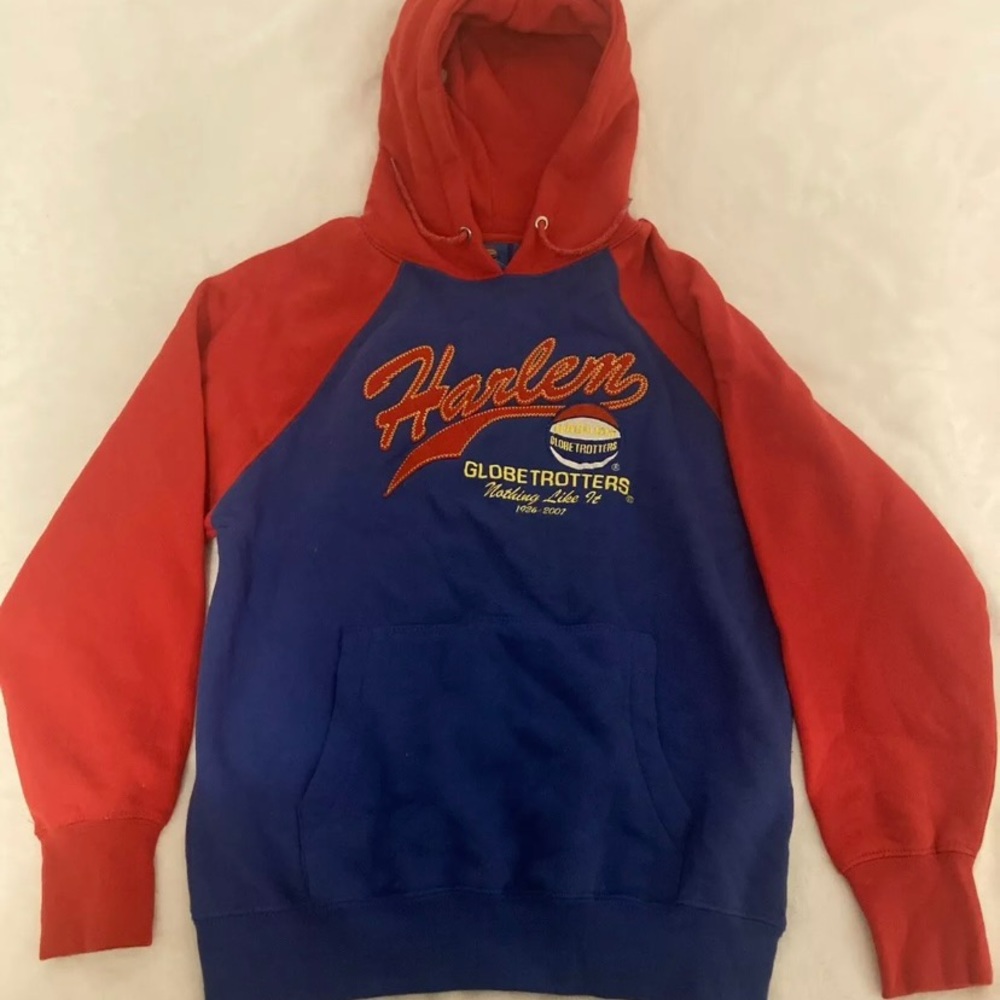 VINTAGE Harlem Globetrotters Embroidered 2007 Hoodie Size Small
